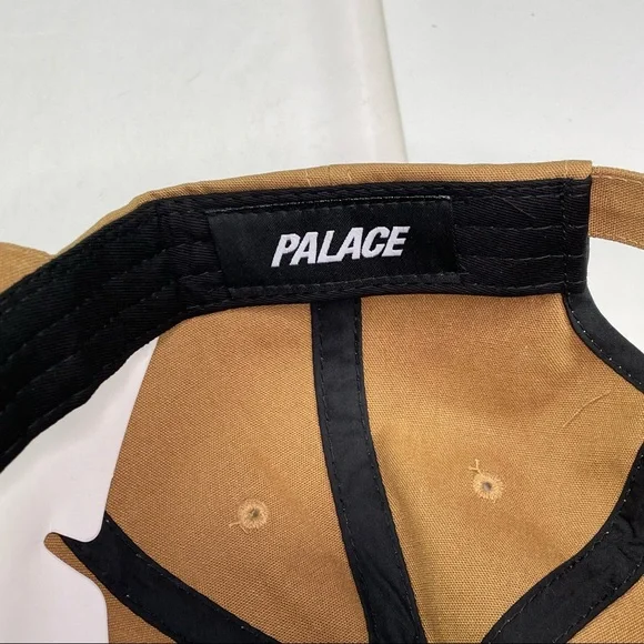 Palace Skateboards Tan Canvas P Initial 6 Panel Adjustable Hat Cap - Picture 6 of 10